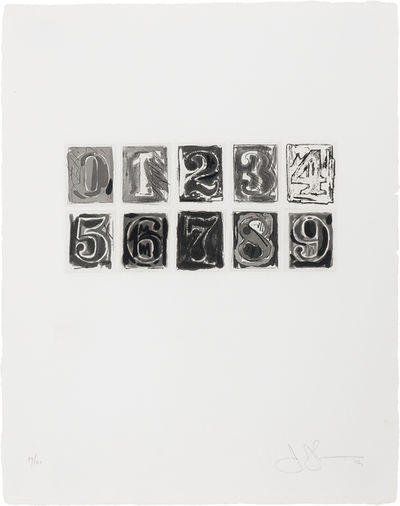 Jasper Johns (American, b. 1930)<BR>0-9